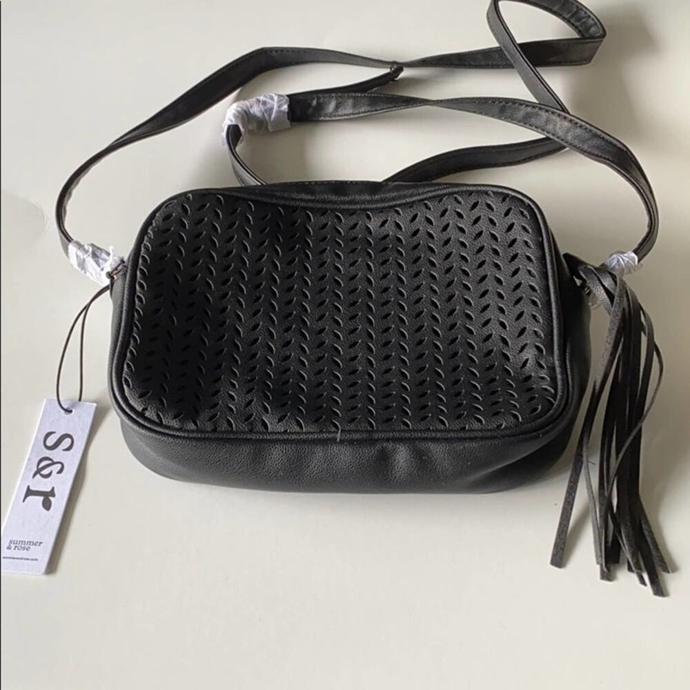 Summer and Rose Black Satchel